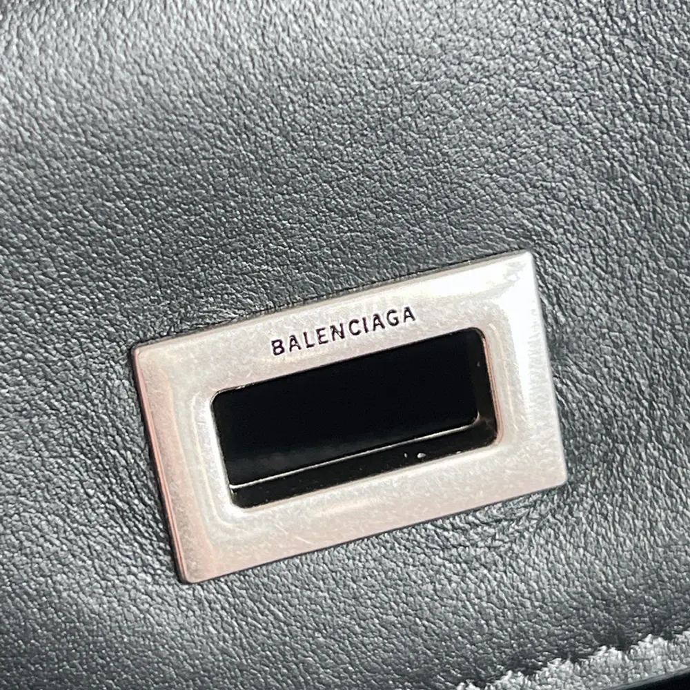 Balenciaga Women Rodeo Medium Handbag in Black Smooth Calfskin-Silver - image 10