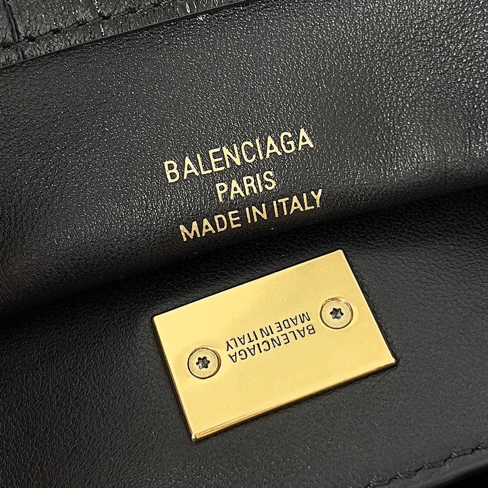 Balenciaga Women Rodeo Mini Handbag Supple Crocodile Embossed in Black - image 8
