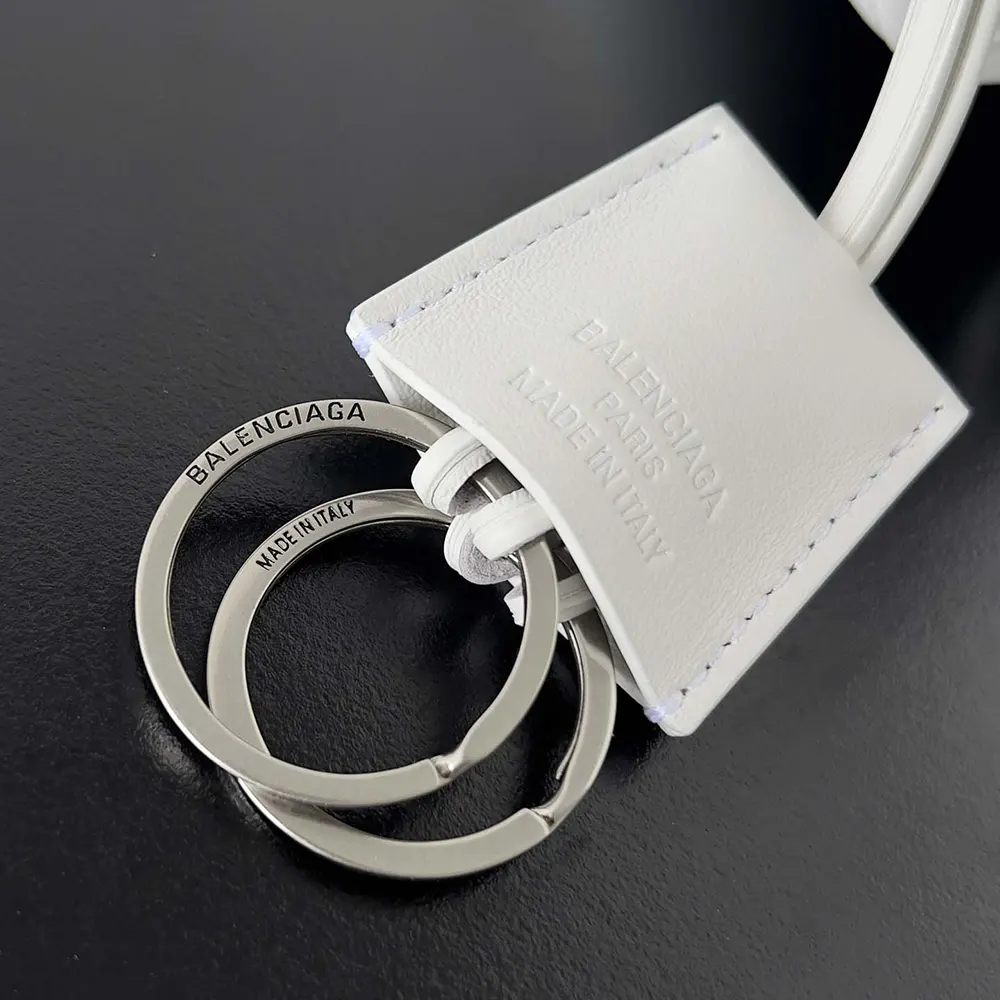 Balenciaga Women Rodeo Small Handbag in White Smooth Calfskin-Silver - image 10