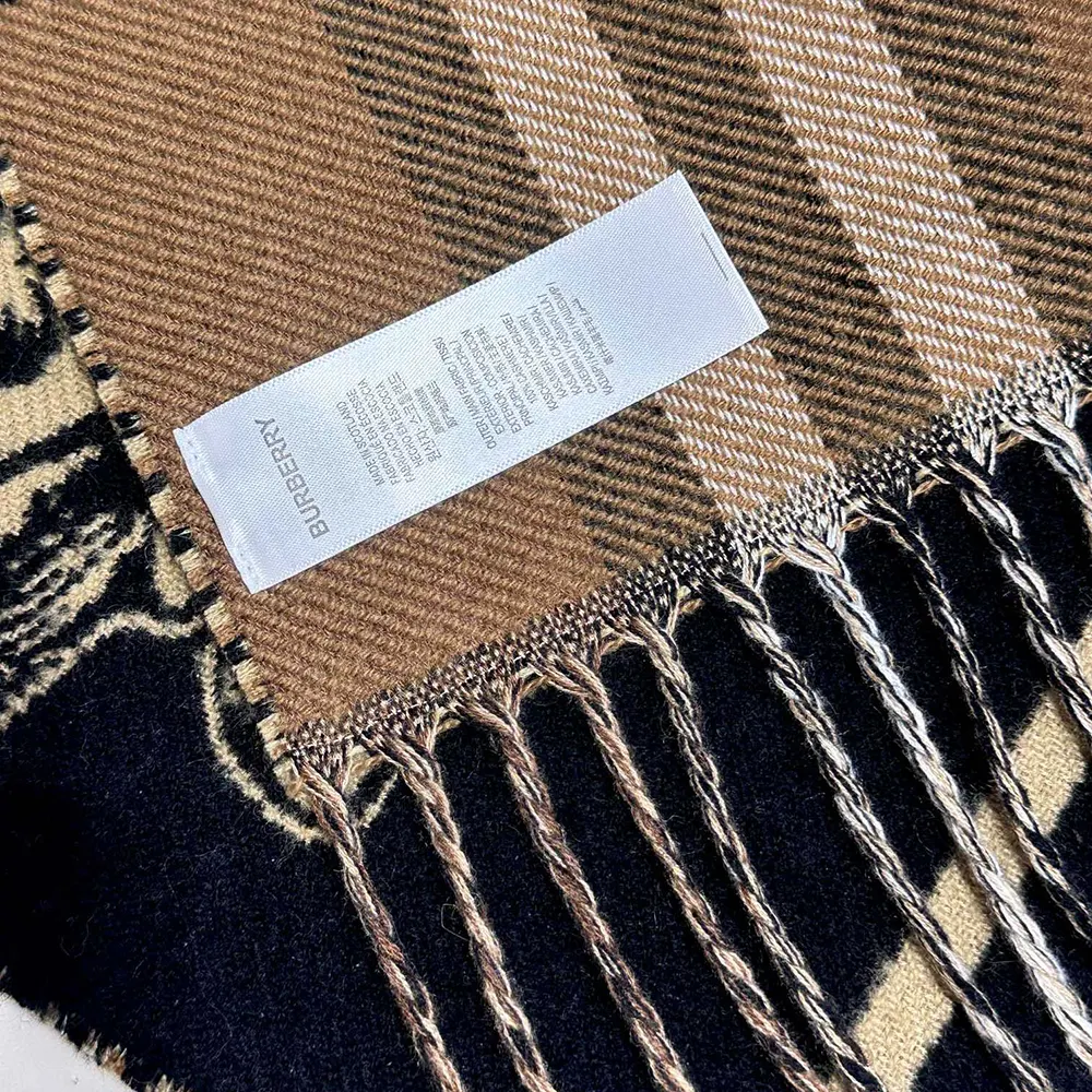 Burberry Unisex Reversible EKD Cashmere Scarf - image 6