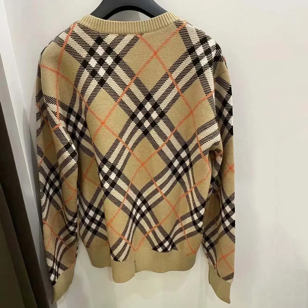 Burberry Women Check Wool Blend Sweater - image 5