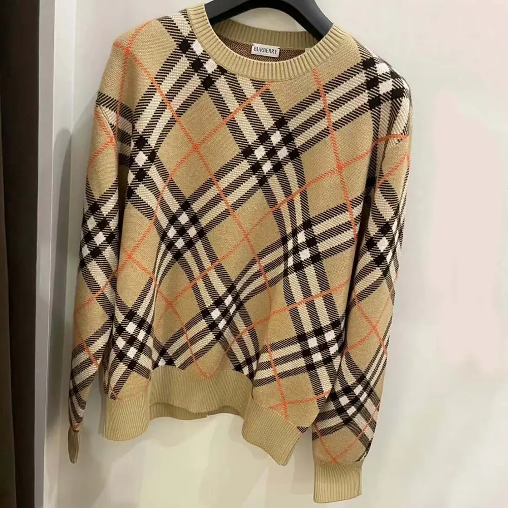 Burberry Women Check Wool Blend Sweater - image 4