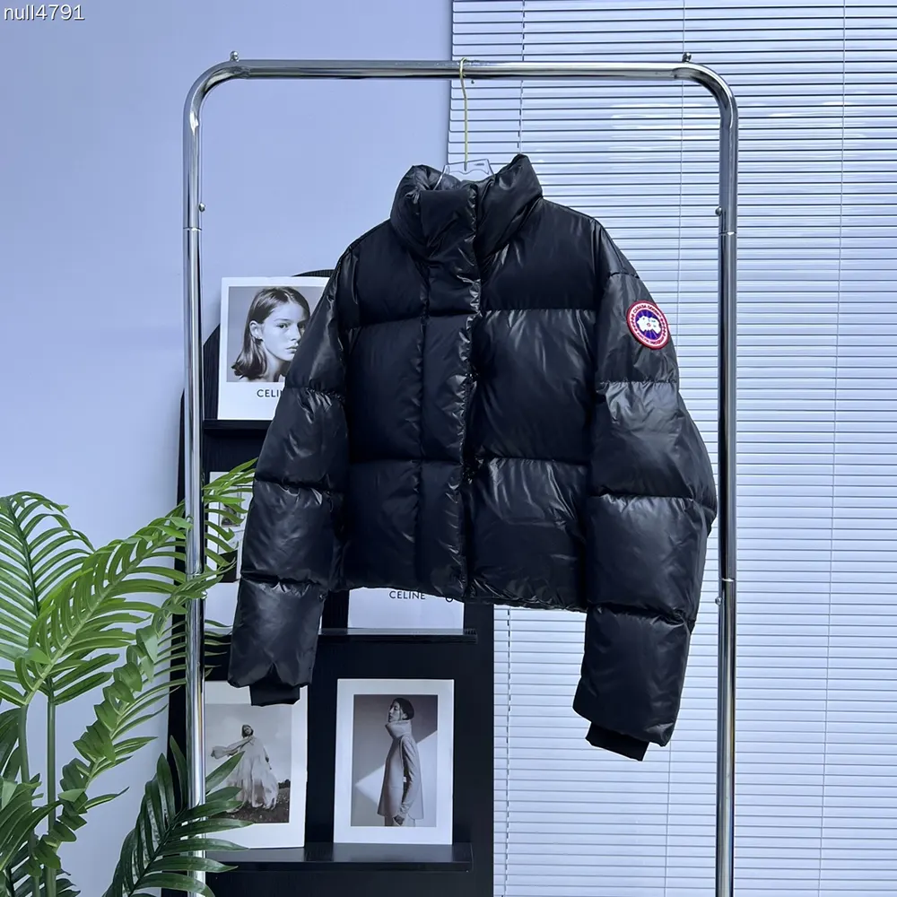Canada Goose Women Cypress Cropped Puffer in Recycled Feather-Light Ripstop Shiny-Black - image 4