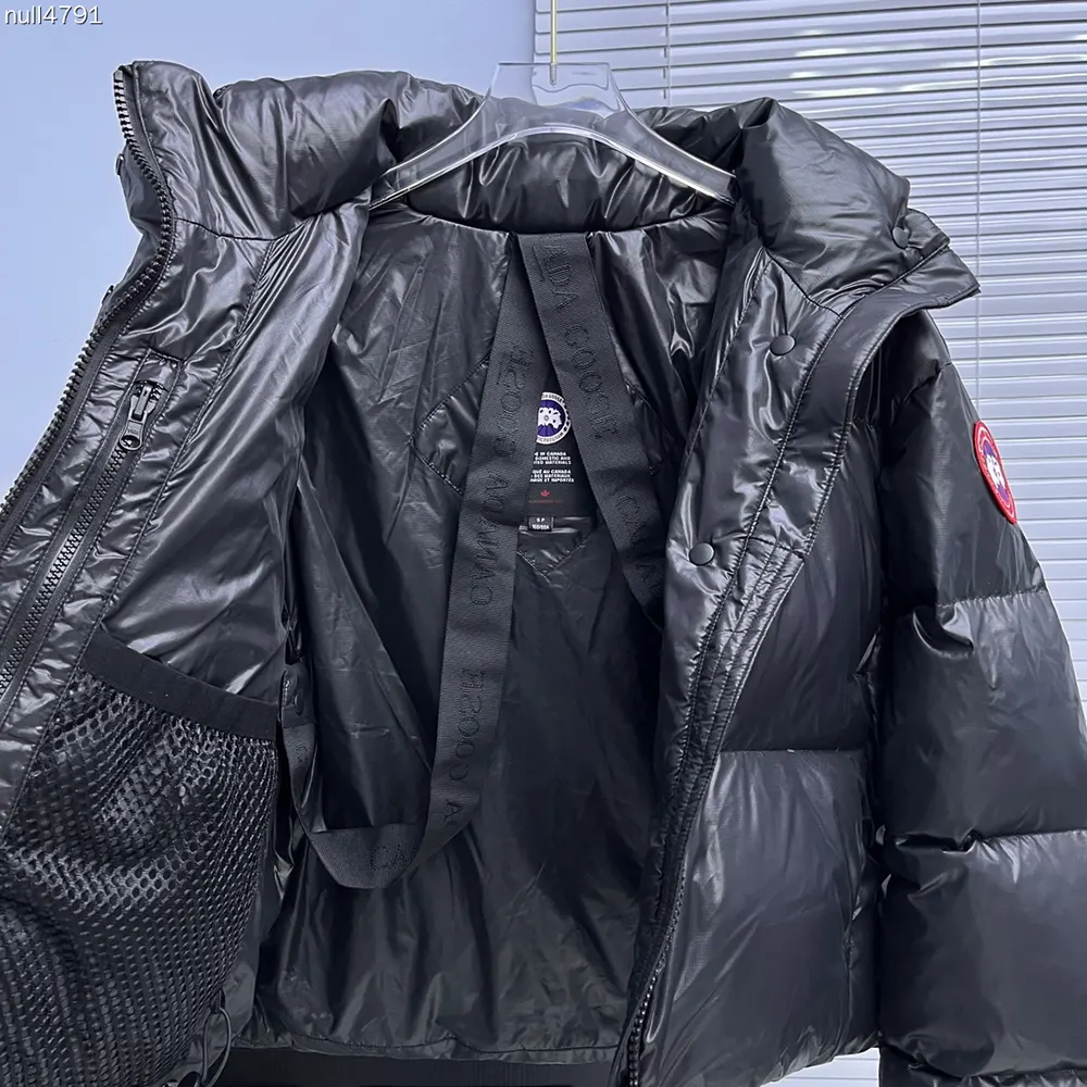 Canada Goose Women Cypress Cropped Puffer in Recycled Feather-Light Ripstop Shiny-Black - image 9