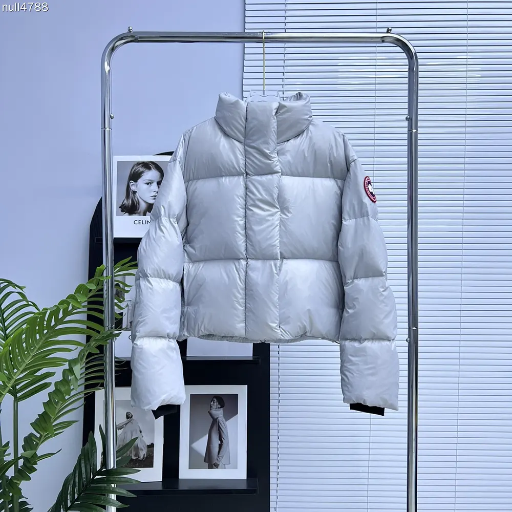 Side angle showing cropped silhouette of Canada Goose Women Cypress Puffer