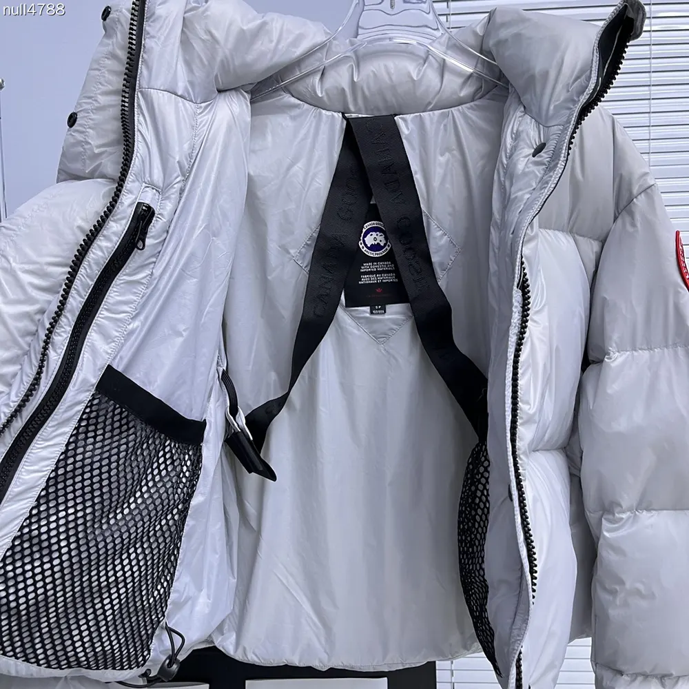 Canada Goose Women Cypress Cropped Puffer in Recycled Feather-Light Ripstop Shiny-Silverbirch - image 9