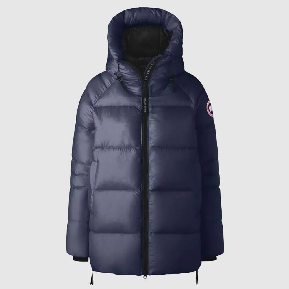 Front view of Canada Goose Women Cypress Puffer with Recycled Feather-Light-Ripstop-Navy