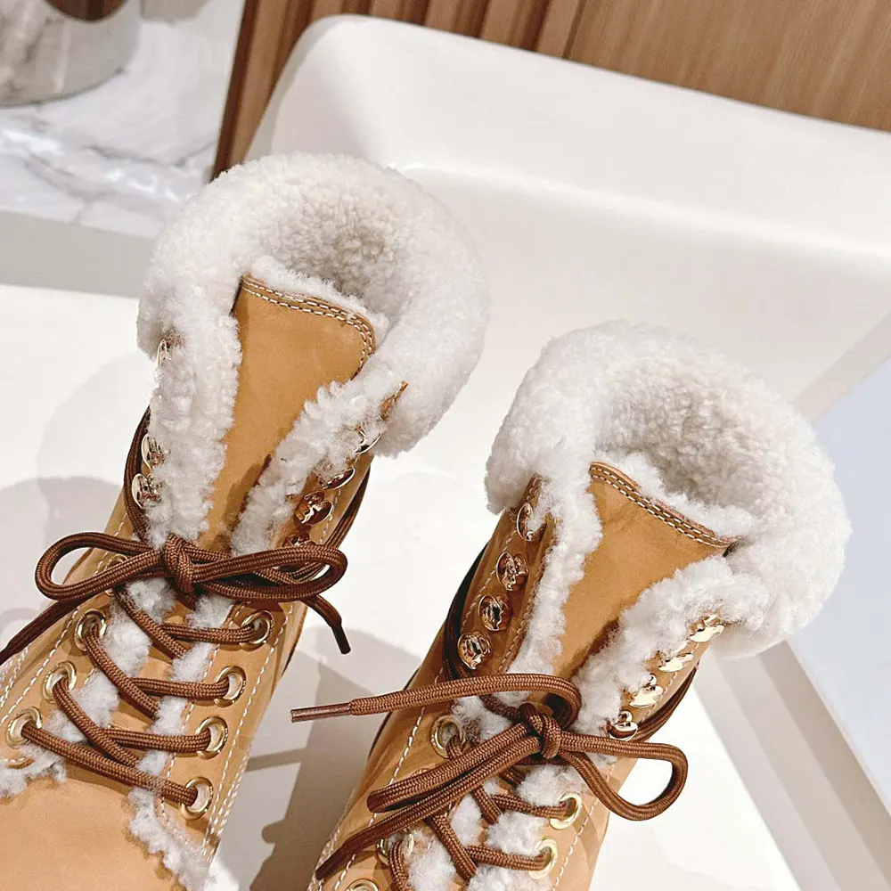 Celine Unisex Kurt Lace-up Mid Boot in Nubuck Calfskin and Shearling - image 9