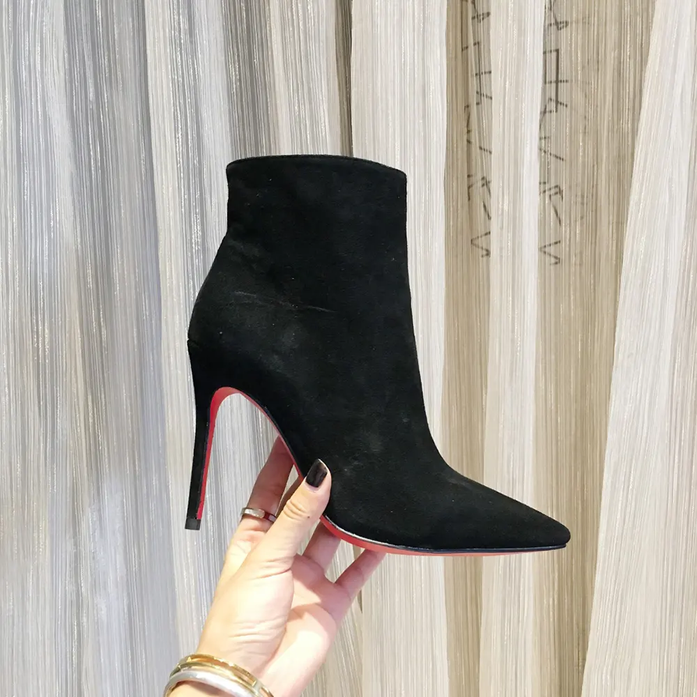 Christian Louboutin Women So Apostropha Booty 80 mm Low Boots-Black - image 9