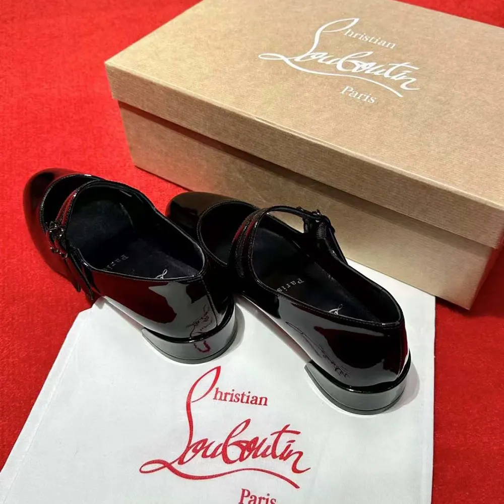 Christian Louboutin Women Sweet Jane Ballerinas Patent Calf Leather-Black - image 5