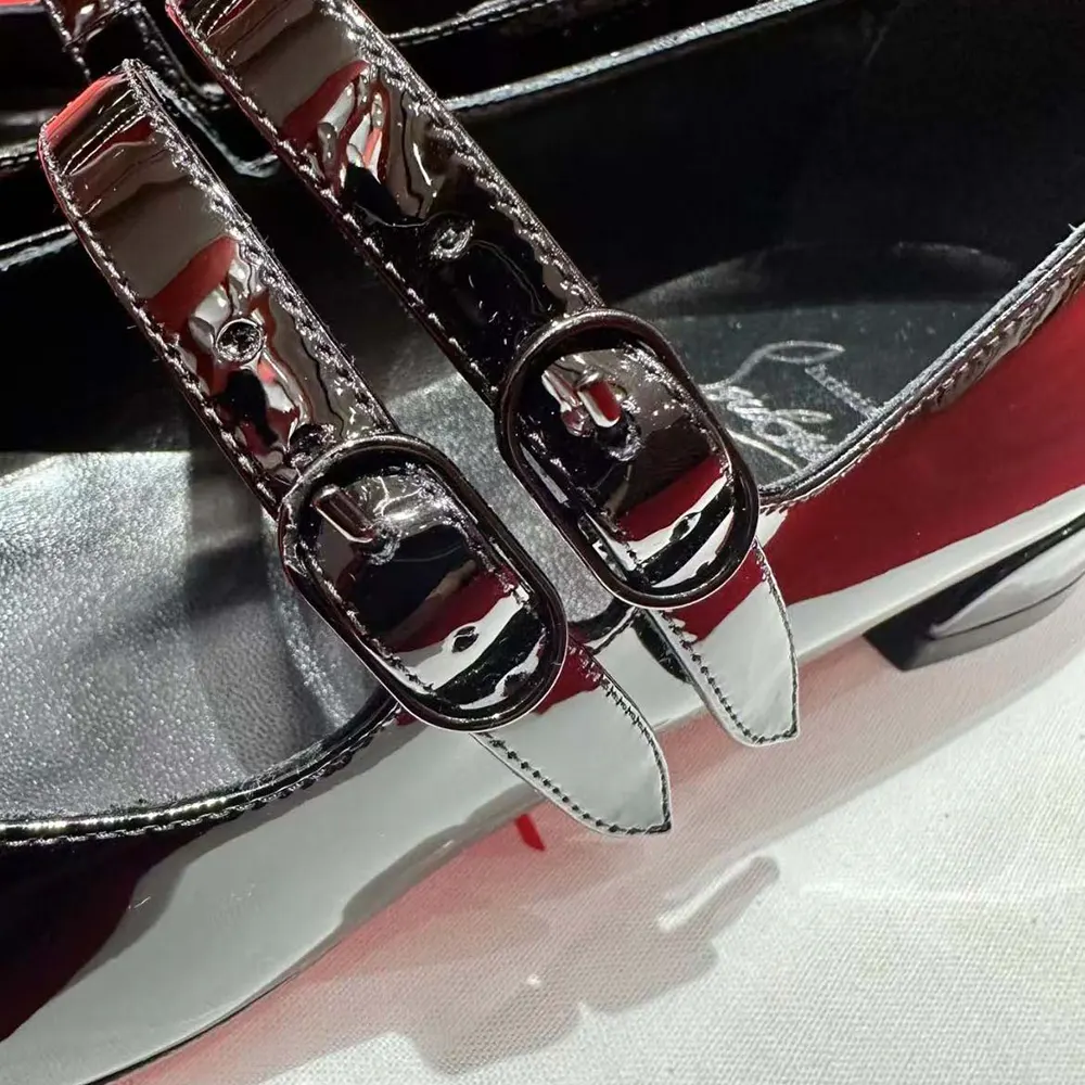 Christian Louboutin Women Sweet Jane Ballerinas Patent Calf Leather-Black - image 9
