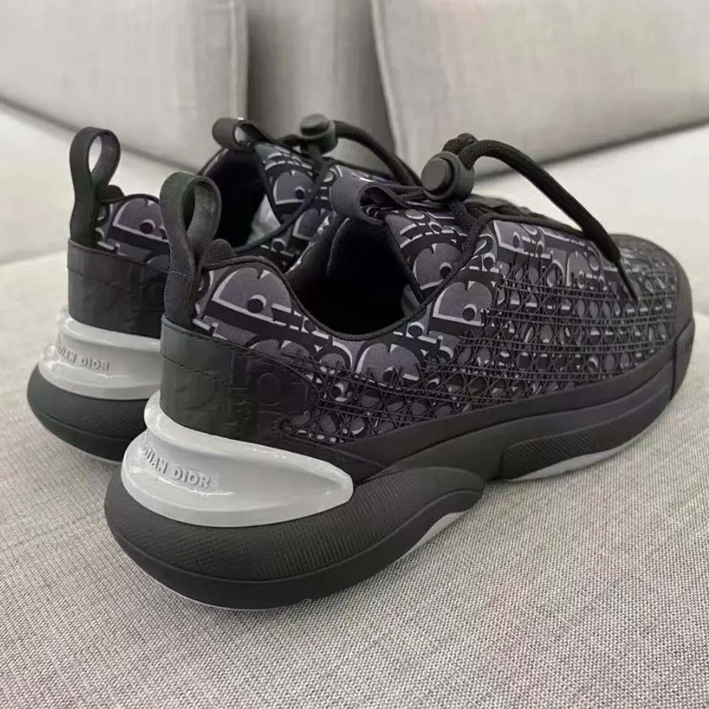 Dior Men B24 Sneaker Black Dior Oblique Technical Fabric - image 6