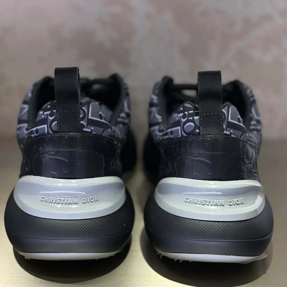 Dior Men B24 Sneaker Black Dior Oblique Technical Fabric - image 5