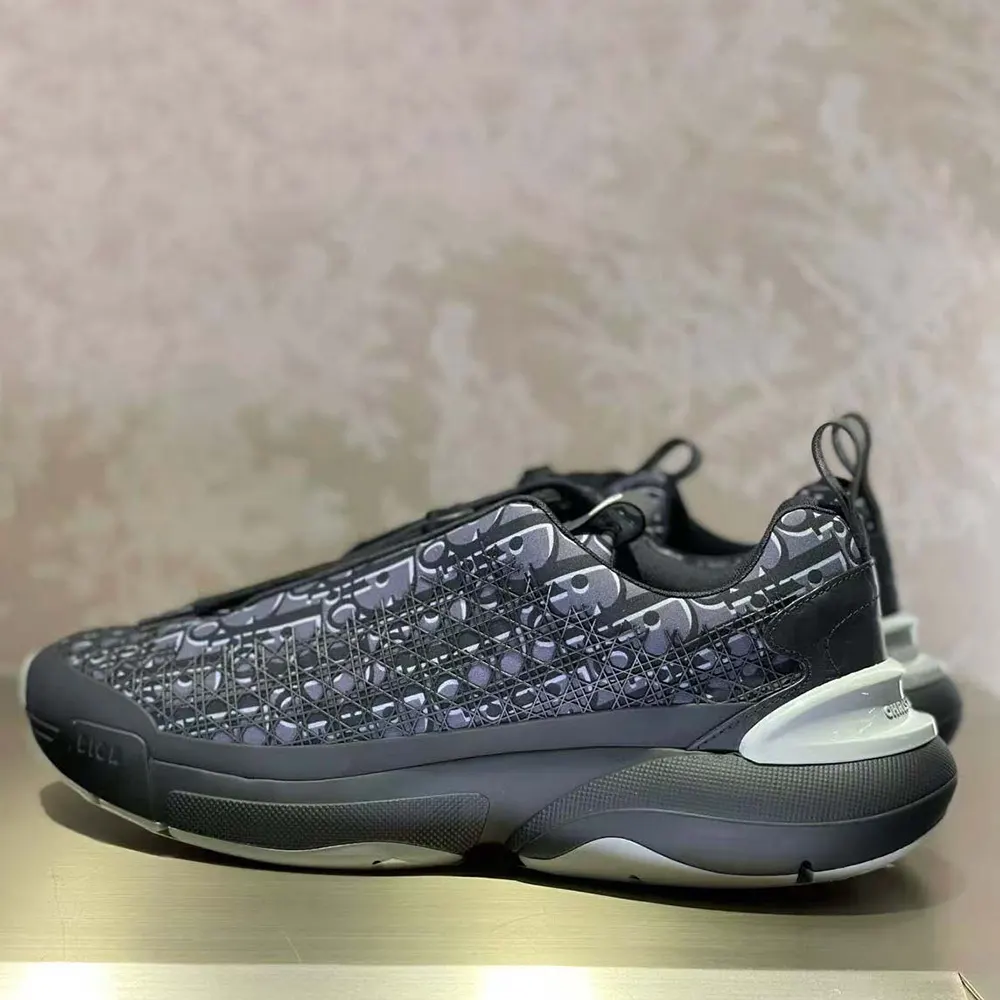 Dior Men B24 Sneaker Black Dior Oblique Technical Fabric - image 4