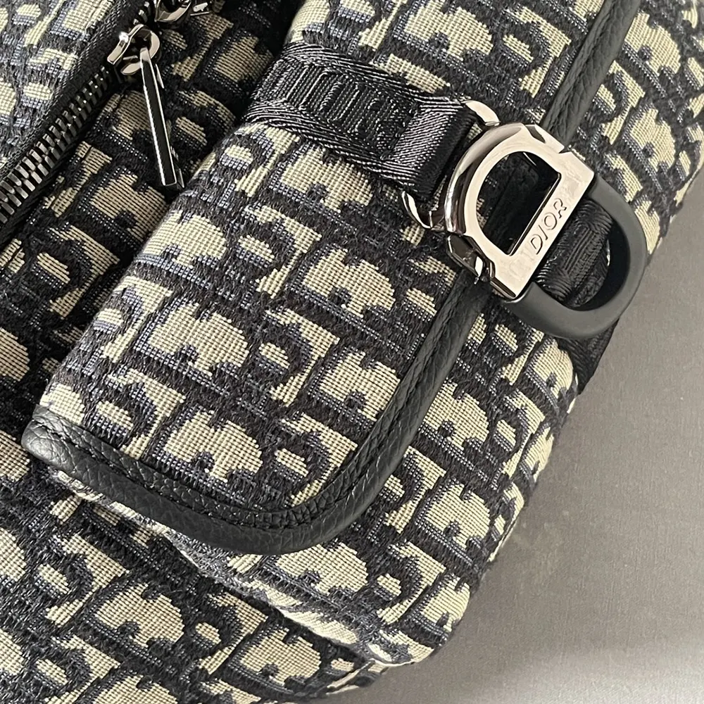 Dior Men Dior 8 Belt Bag Beige and Black Dior Oblique Jacquard - image 7