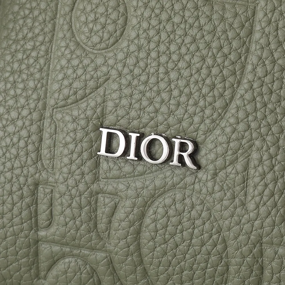 Dior Men Hit the Road Messenger Bag with Flap Khaki Dior Gravity Leather - image 8