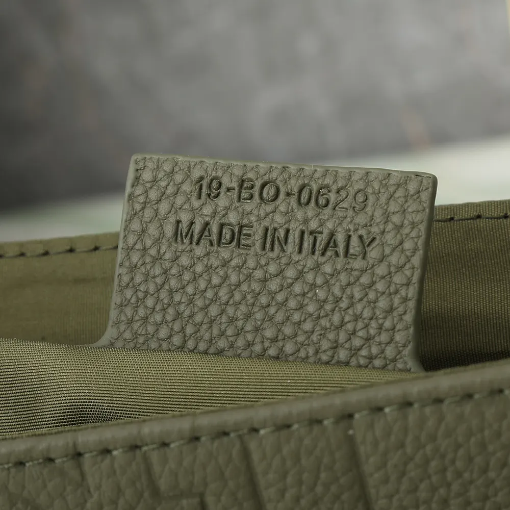 Dior Men Messenger Bag with Flap Khaki Dior Gravity Leather and Khaki Grained Calfskin - image 9