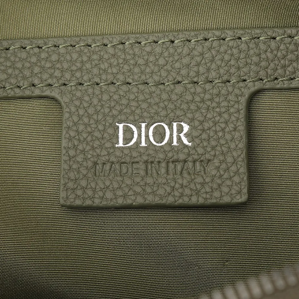 Dior Men Rider 2.0 Zipped Messenger Bag Khaki Dior Gravity Leather and Khaki Grained Calfskin - image 8