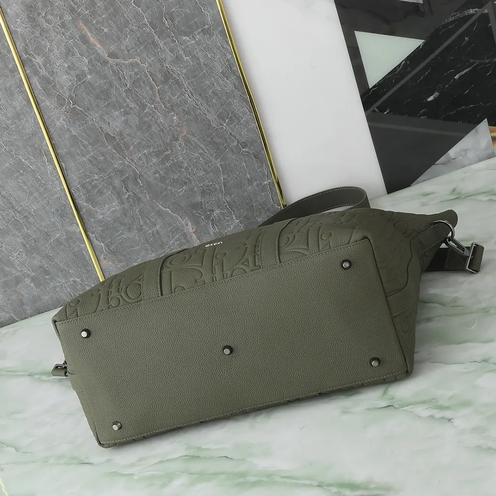 Dior Men Weekender 40 Khaki Dior Gravity Leather and Khaki Grained Calfskin - image 5