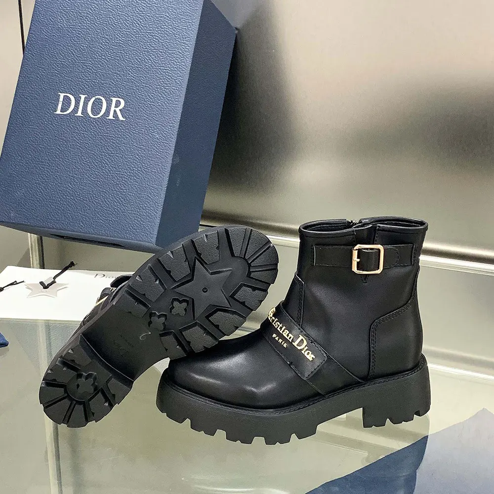 Dior Women D-Quest Ankle Boot Black Calfskin - image 8