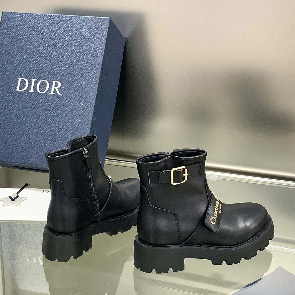 Dior Women D-Quest Ankle Boot Black Calfskin - image 7