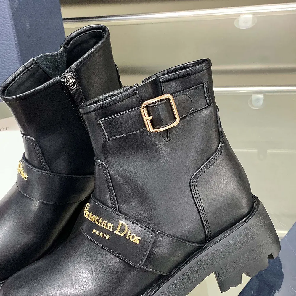 Dior Women D-Quest Ankle Boot Black Calfskin - image 10