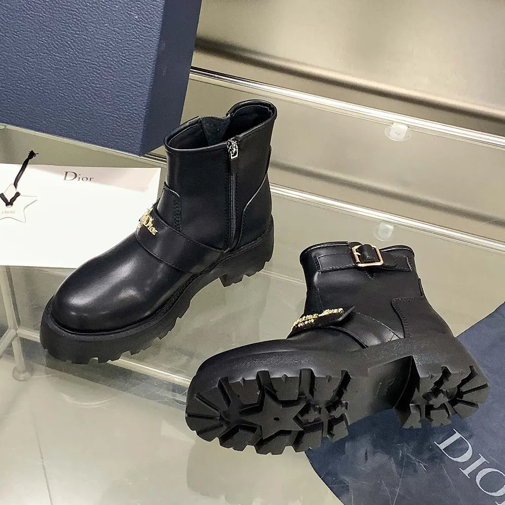 Dior Women D-Quest Ankle Boot Black Calfskin - image 6