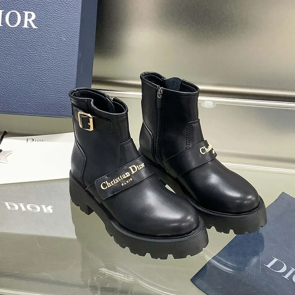 Dior Women D-Quest Ankle Boot Black Calfskin - image 5