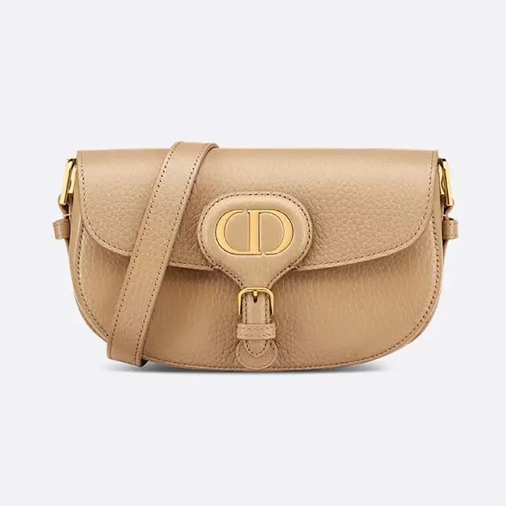 Front view of Dior Women Dior Bobby East-West Bag Biscuit grained calfskin