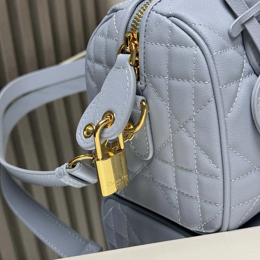 Dior Women Dior Groove 20 Bag Pale Blue Macrocannage Calfskin - image 9