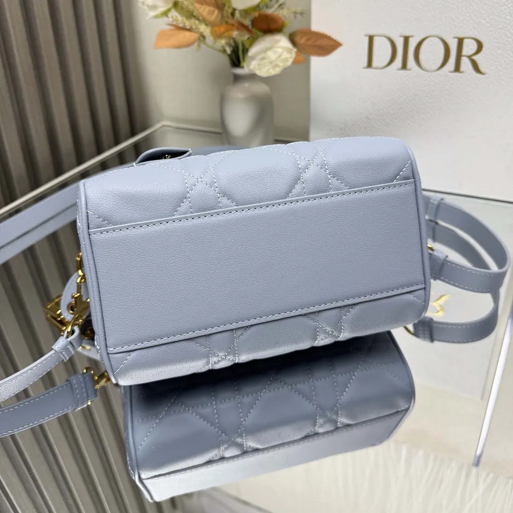 Dior Women Dior Groove 20 Bag Pale Blue Macrocannage Calfskin - image 5