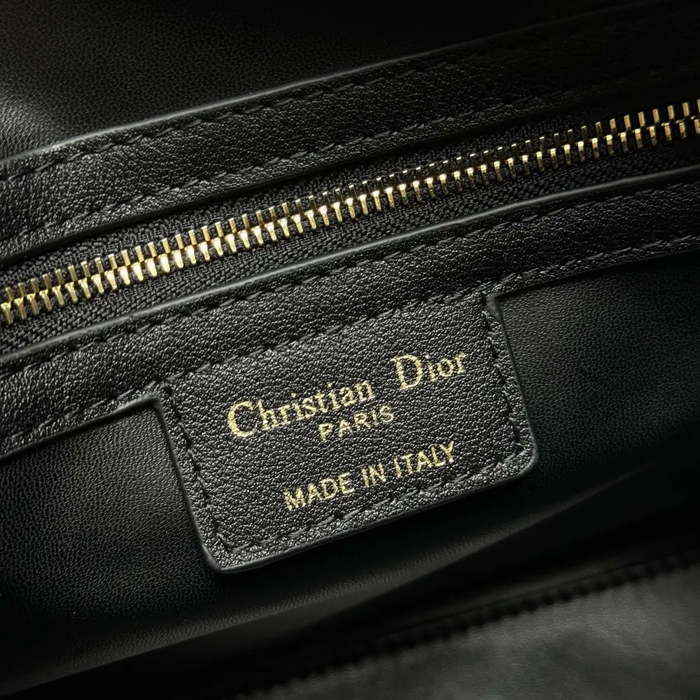 Dior Women Dior Groove 25 Bag Black Macrocannage Calfskin - image 10