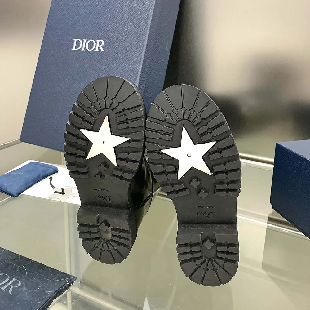 Dior Women Diorebel Boot Black Brushed Calfskin - image 9