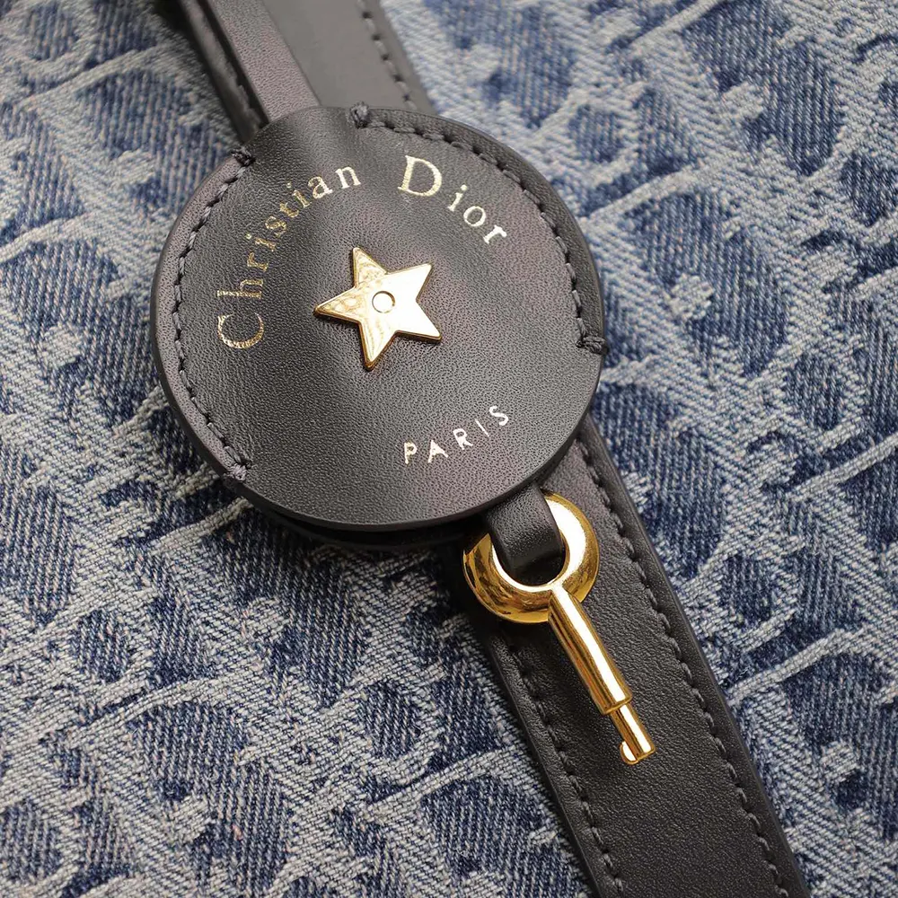 Dior Women Groove 25 Bag Blue Denim Dior Oblique Jacquard - image 9