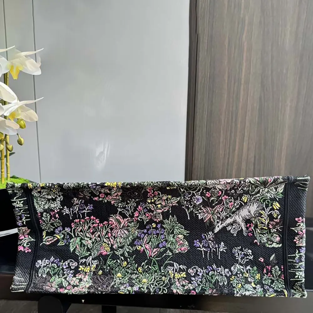 Dior Women Large Dior Book Tote Black Embroidery M1286ZEDO_M911 - image 5
