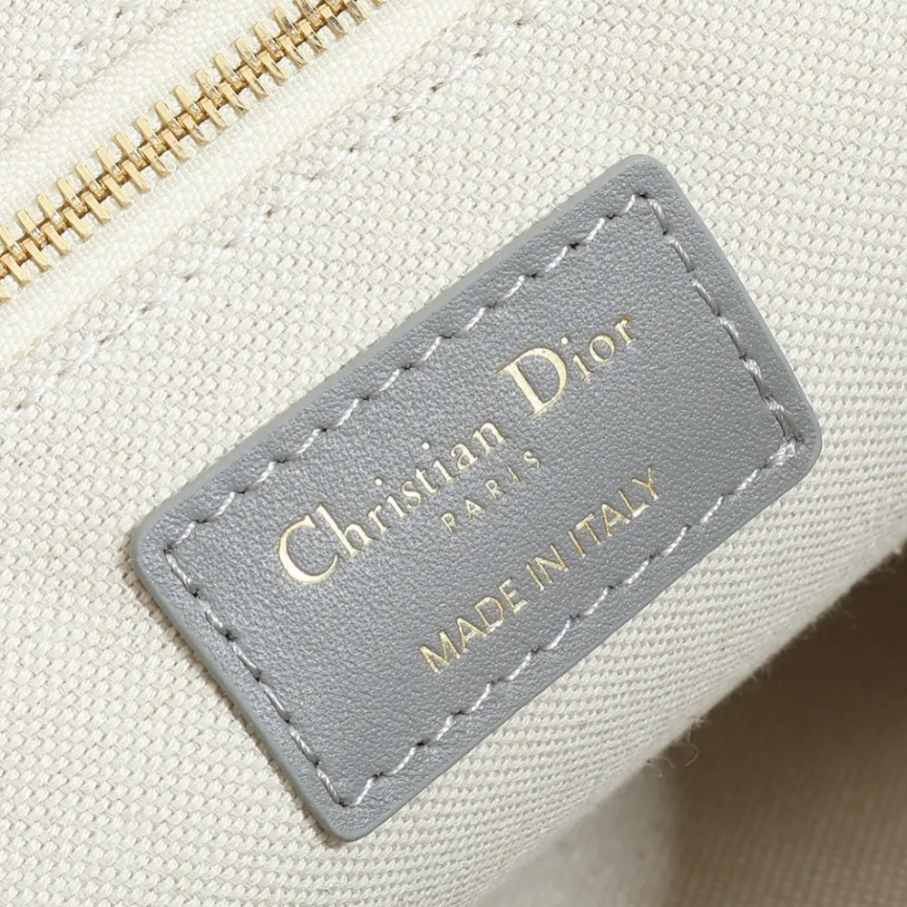 Dior Women Medium Dior Book Tote Gray Dior Oblique Embroidery and Calfskin - image 10