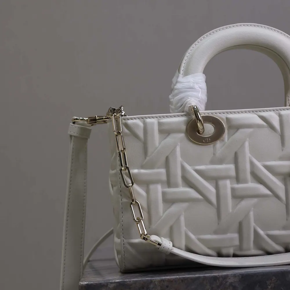 Dior Women Medium Lady D-Joy Bag Latte Graphic Cannage Calfskin - image 7