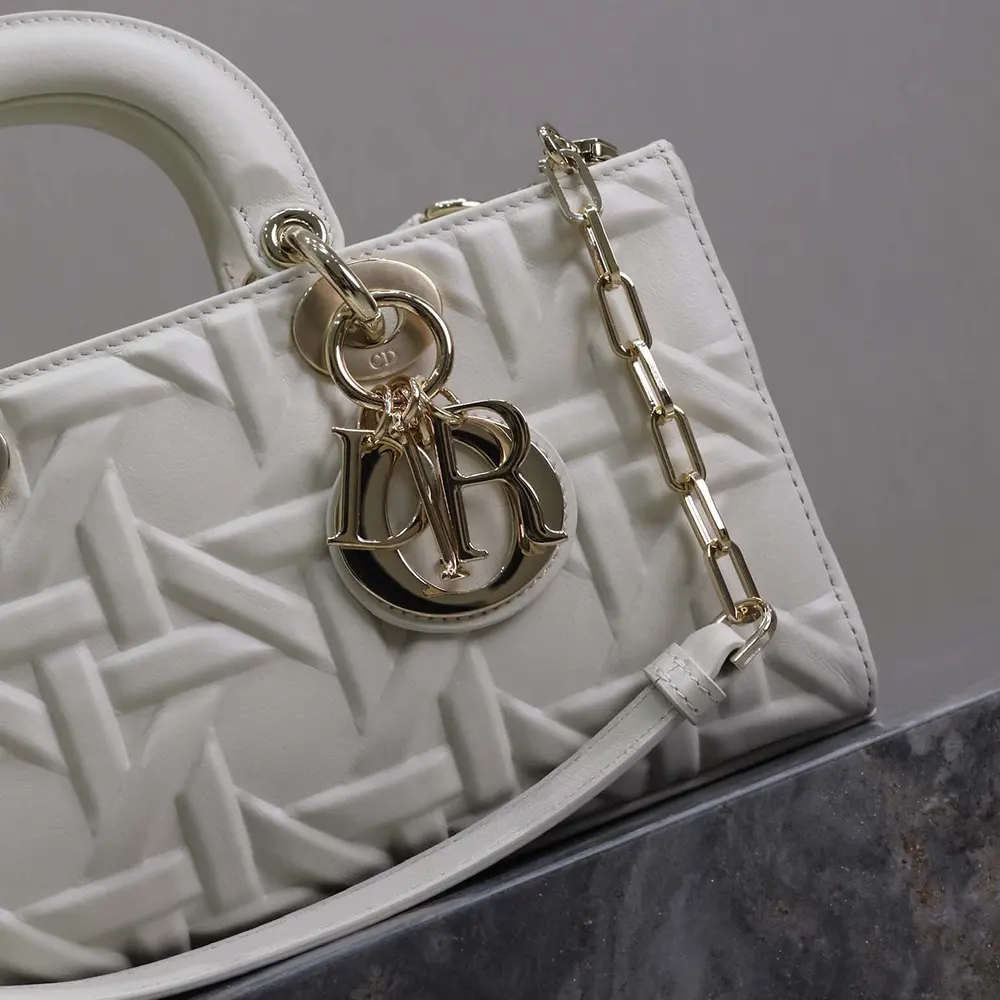 Dior Women Medium Lady D-Joy Bag Latte Graphic Cannage Calfskin - image 6