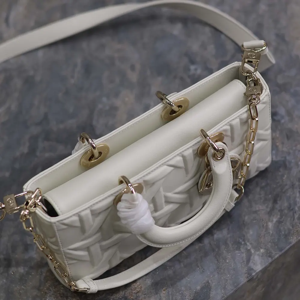 Dior Women Medium Lady D-Joy Bag Latte Graphic Cannage Calfskin - image 8