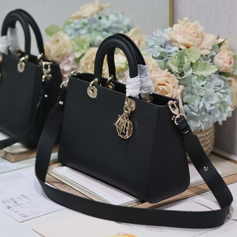 Dior Women Medium Lady D-Sire My ABCDior Bag Black Taurillon Leather - image 5