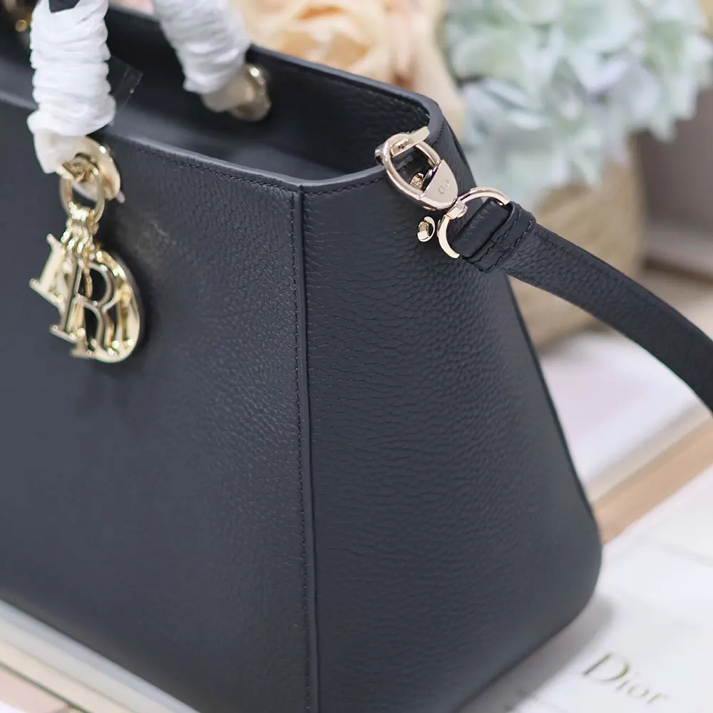 Dior Women Large Lady D-Sire My ABCDior Bag Black Taurillon Leather - image 9