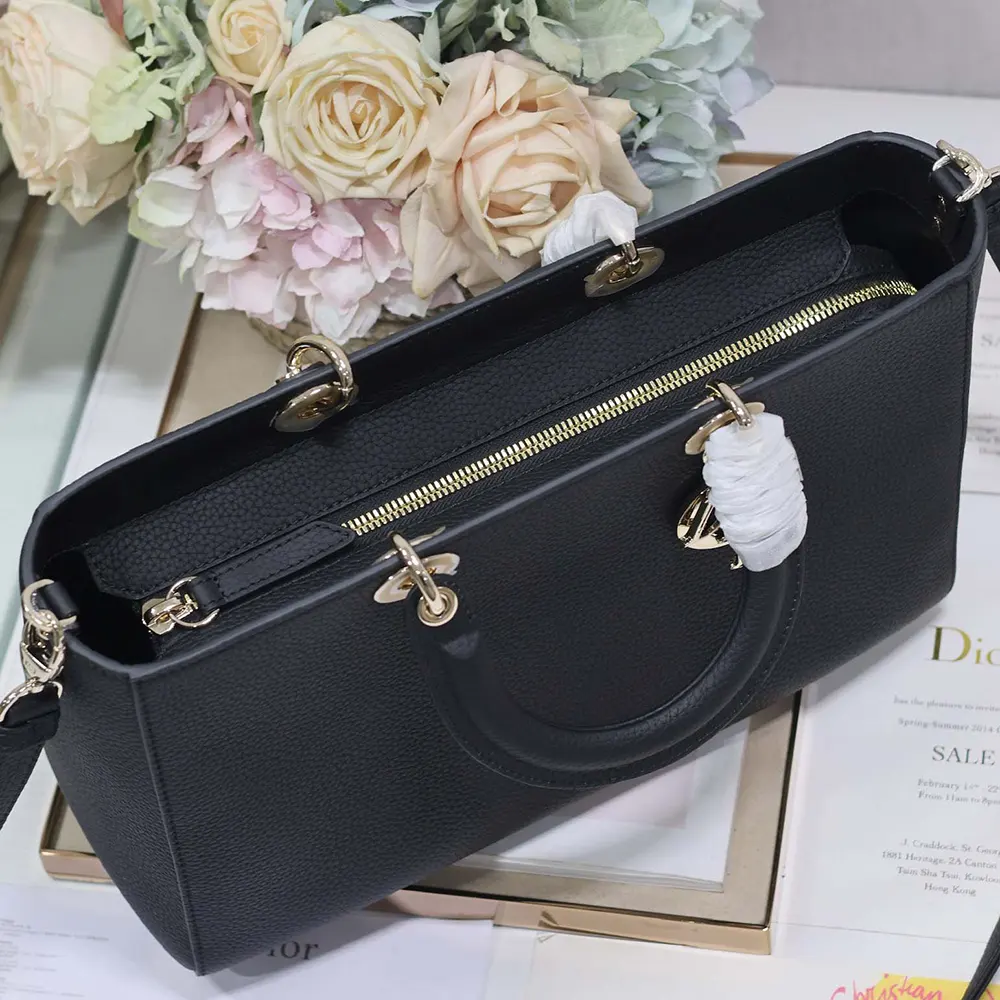 Dior Women Large Lady D-Sire My ABCDior Bag Black Taurillon Leather - image 6