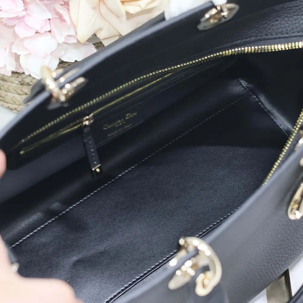 Dior Women Large Lady D-Sire My ABCDior Bag Black Taurillon Leather - image 10