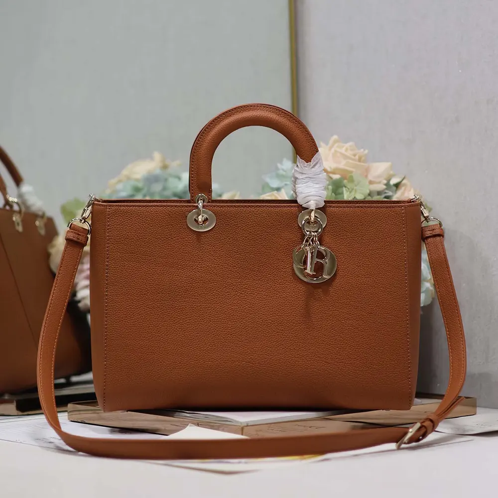 Close-up of gold-tone hardware on Dior Women Large Lady D-Sire My ABCDior Bag