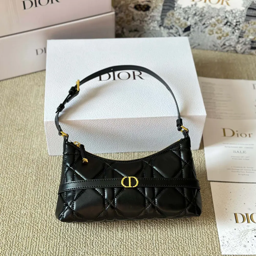 Dior Women Miss Caro Cigale Mini Bag Black Macrocannage Lambskin - image 4
