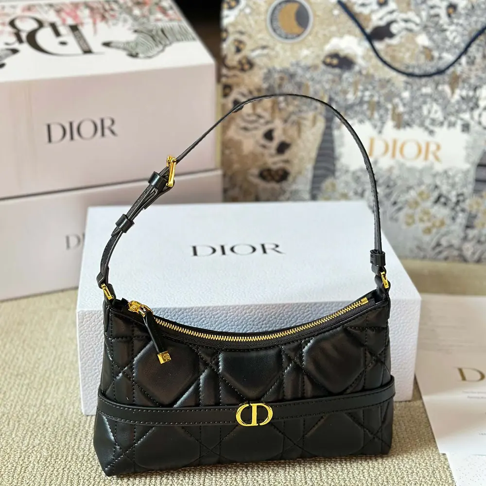 Dior Women Miss Caro Cigale Mini Bag Black Macrocannage Lambskin - image 5