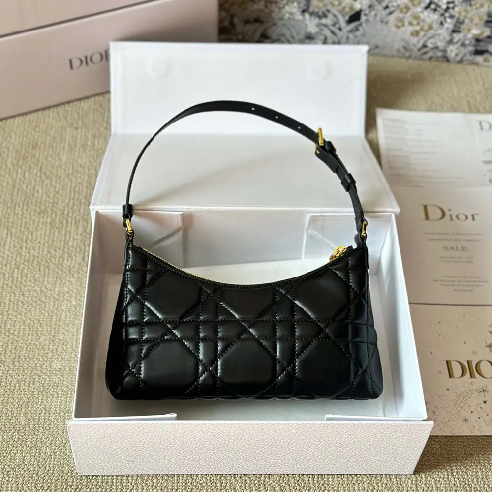 Dior Women Miss Caro Cigale Mini Bag Black Macrocannage Lambskin - image 6