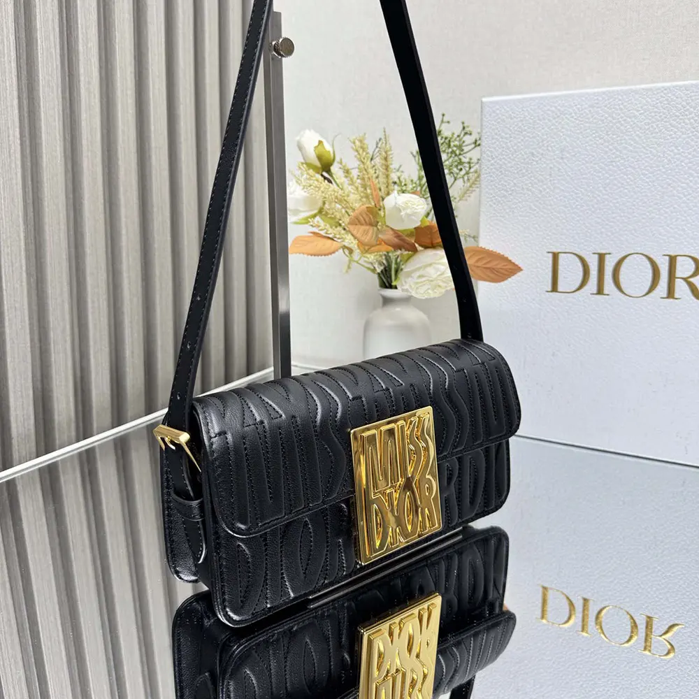 Dior Women Miss Dior Flap Bag Black Quilted Miss Dior Allover Calfskin - image 4