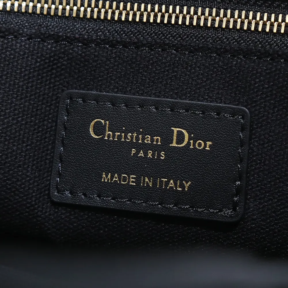 Dior Women Small Dior Book Tote Black and White Plan de Paris Embroidery with Black Calfskin - image 10