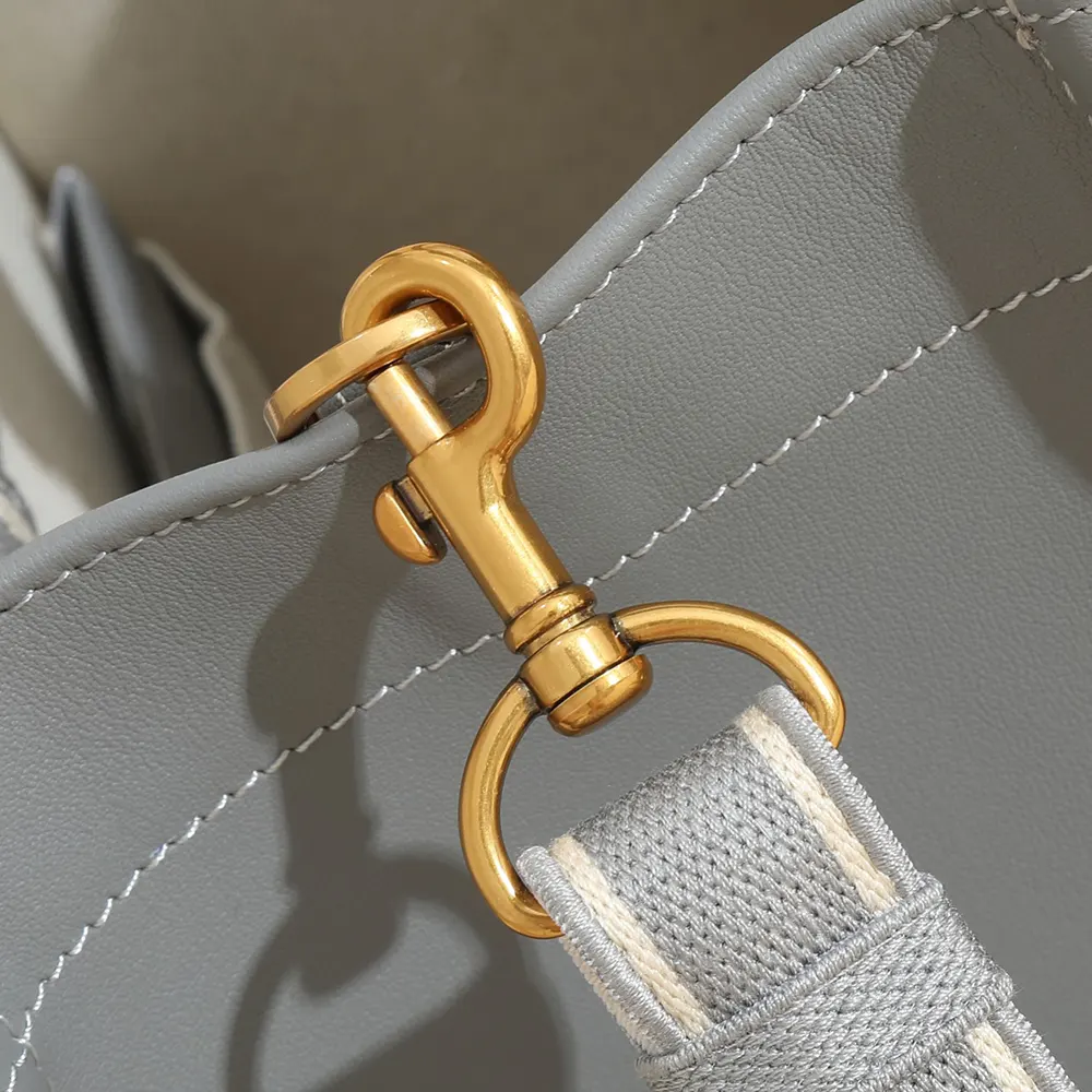 Dior Women Small Dior Book Tote Gray Dior Oblique Embroidery and Calfskin - image 8